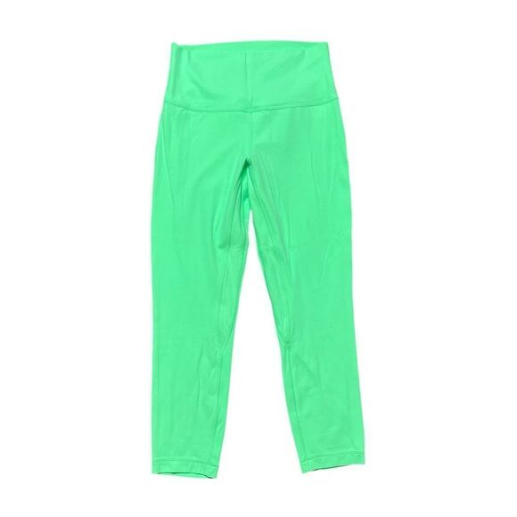 lululemon athletica Pants - LULULEMON Align High Rise Crop 23" Neon Green Size 8